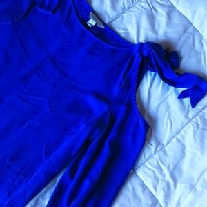Blue dress blouse